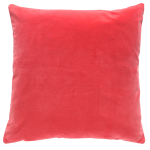 Plush Velvet Cushion Cover In Geranium Pink