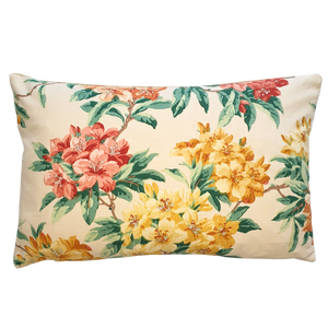 Rectangle Scatter Cushion Cover In Vintage Rhododendron Sanderson print