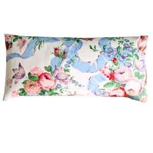 Large Chintz Bolster Cushion Cover In Warner Grand Bouquet