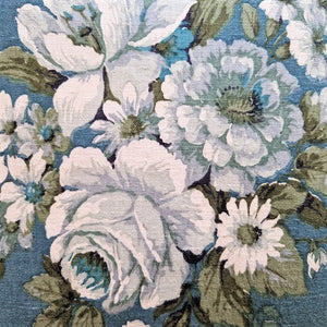 Vintage Floral Cushion Cover In Sanderson Teal And Grey Florals