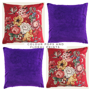 Plush Velvet Cushion Cover In Deep Amethyst