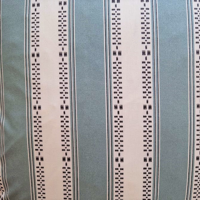 Flora Soames Broken Stripe Cushion 18inch - Sage