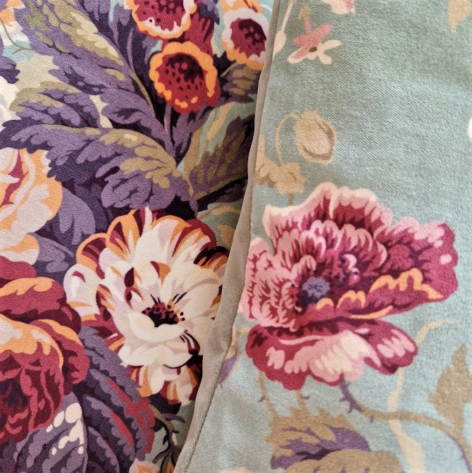Cushion Cover In Sanderson Stapleton Park Floral Velvet