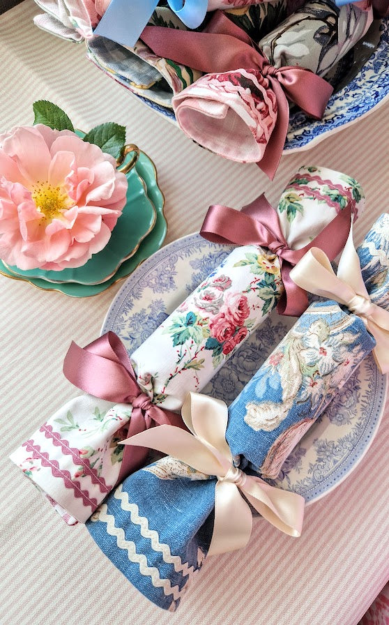 Floral Fabric Crackers by Phillips & Cheers- Made To Order