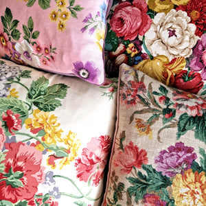 Cushion Cover in Spring Bouquet By Ramm - Cream