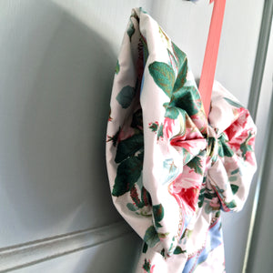 Large Fabric Bow -  Lee Jofa 'Rosebank' Designer Glazed Chintz