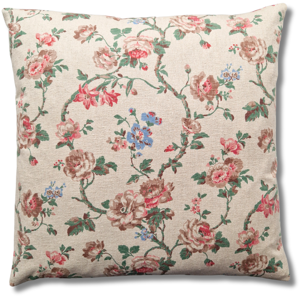 Vintage Cottage Floral Cushion Cover