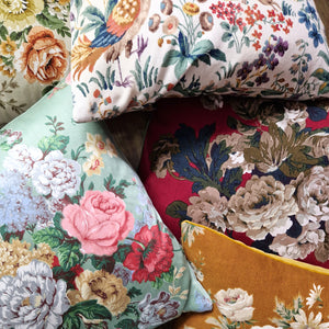 Vintage floral cushions by phillips and cheers