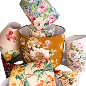 Vintage floral lampshades by Philips And Cheers