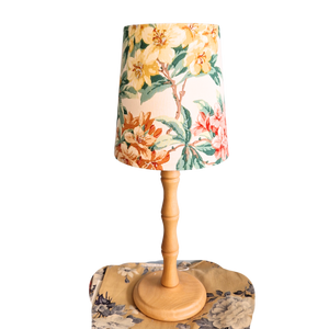 Tapered Lamp Shade In Vintage Sanderson Rhododendron Florals