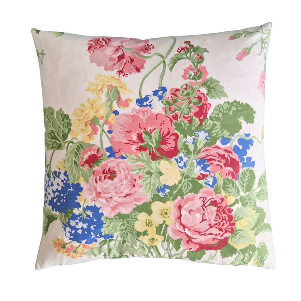 Cushion Cover in Spring Bouquet By Ramm - White