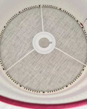 Large Drum Shade In Flora Soames Broken Stripe - Sea Blue