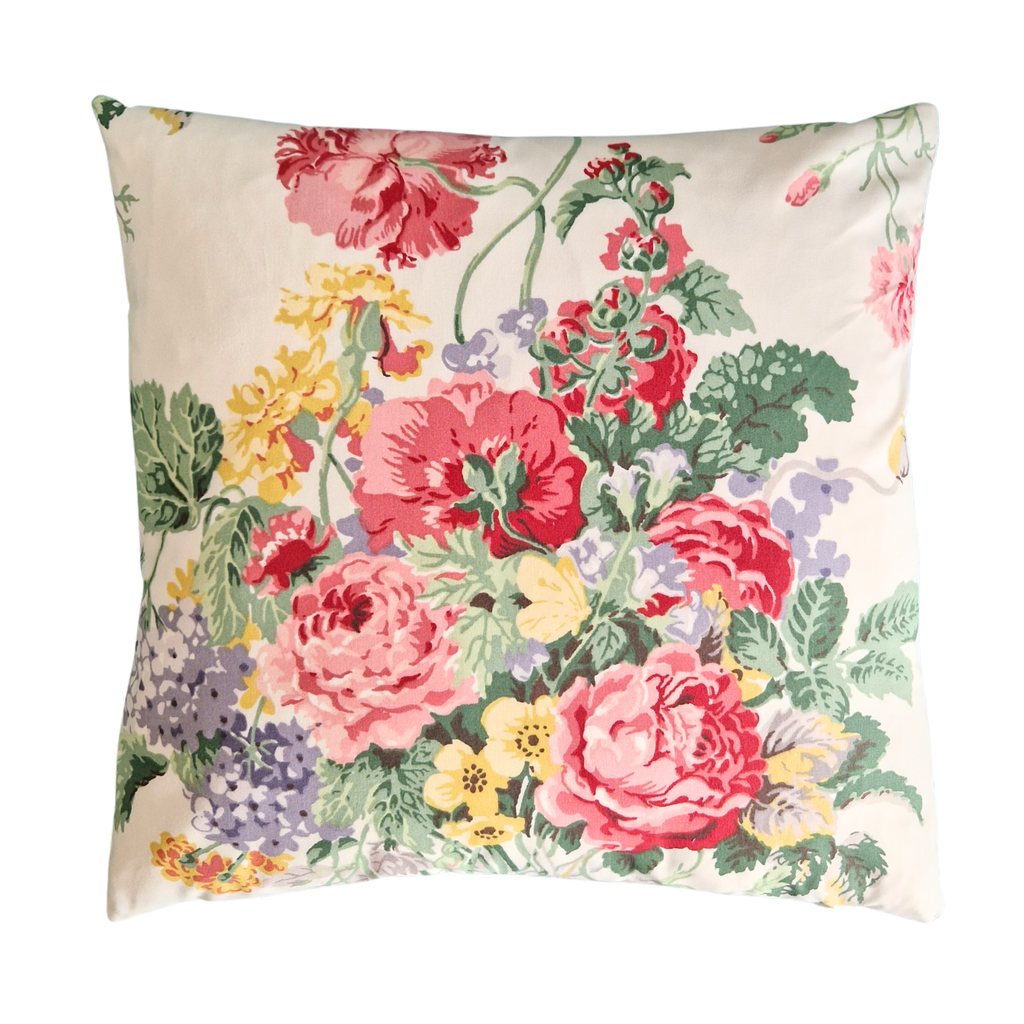 Cushion Cover in Spring Bouquet By Ramm - Cream