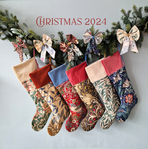 William Morris Christmas Stocking - Honeysuckle