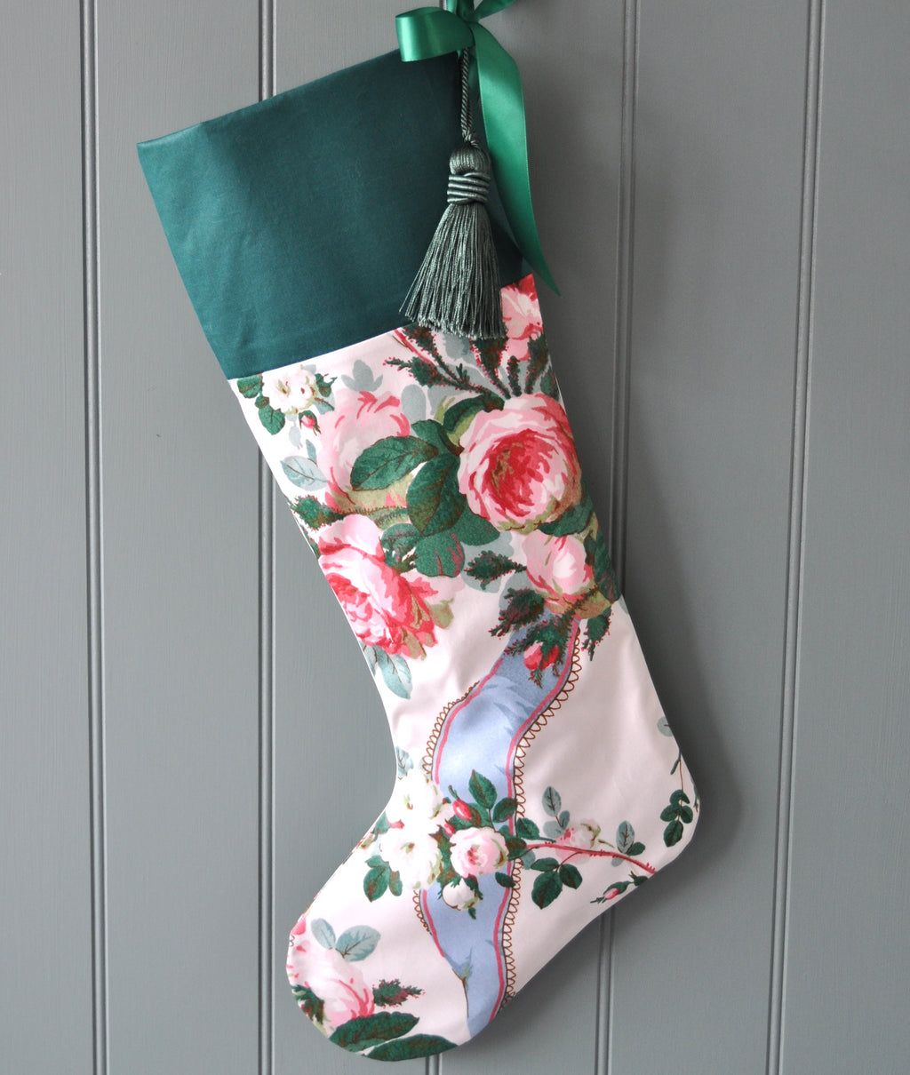 Rosebank Glazed Chintz Christmas Stocking - MADE TO ORDER