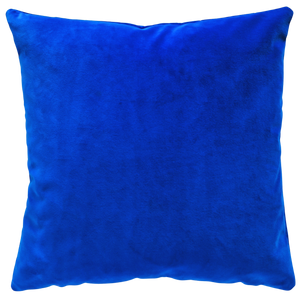 Plush Velvet Cushion Cover In Lapis Blue