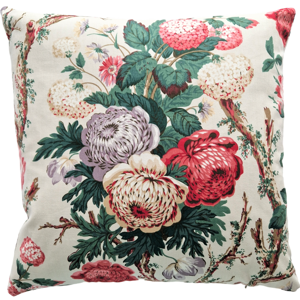 Vintage Floral Fabric Cushion Cover In GP & J Baker 'Aylsham'