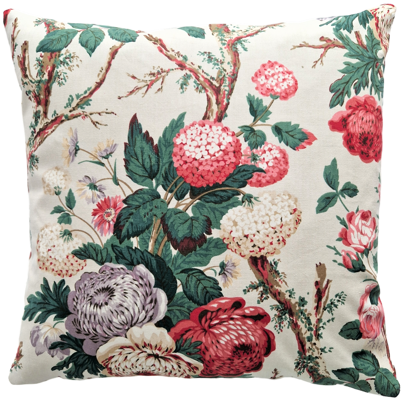 Vintage Floral Fabric Cushion Cover In GP & J Baker 'Aylsham'