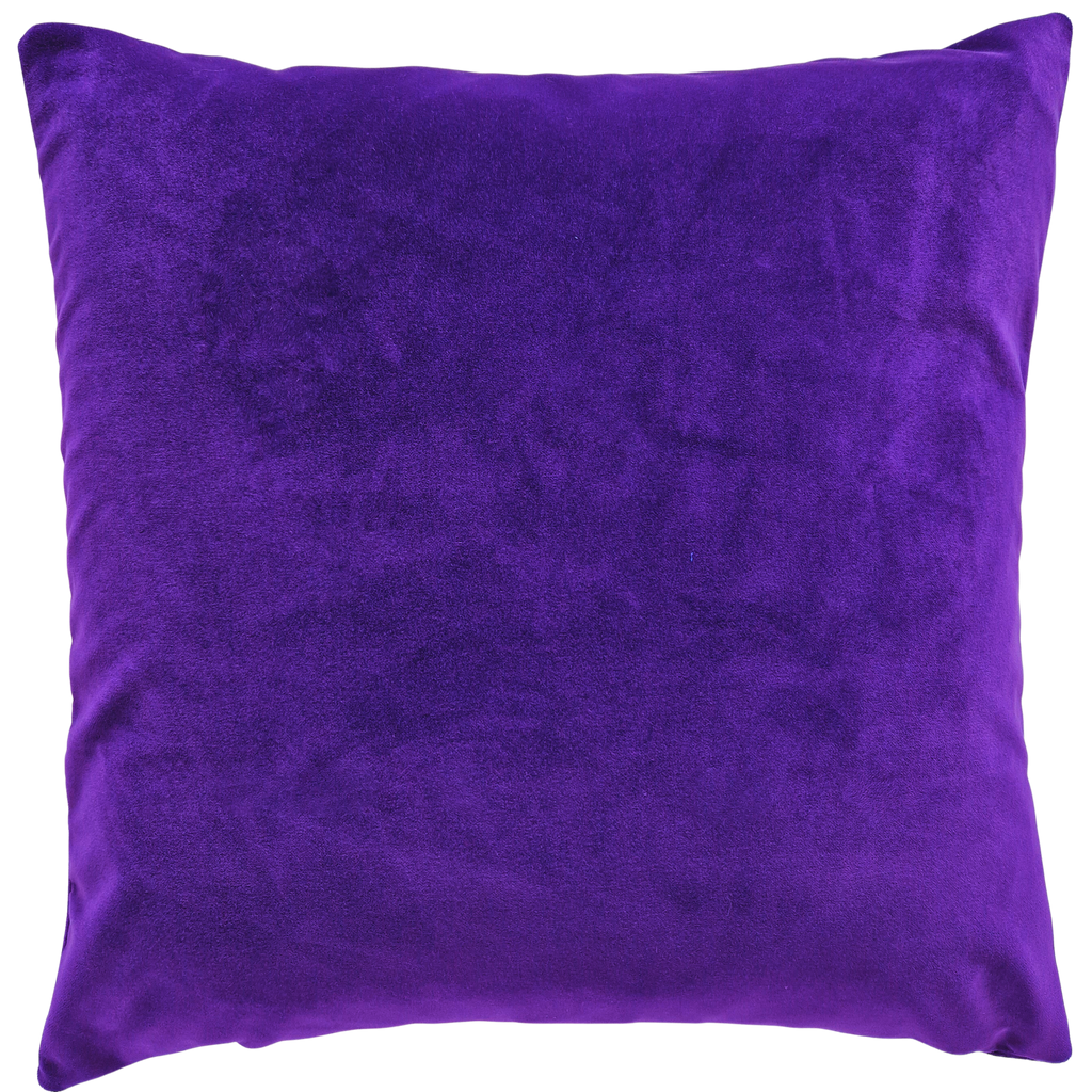 Plush Velvet Cushion Cover In Deep Amethyst