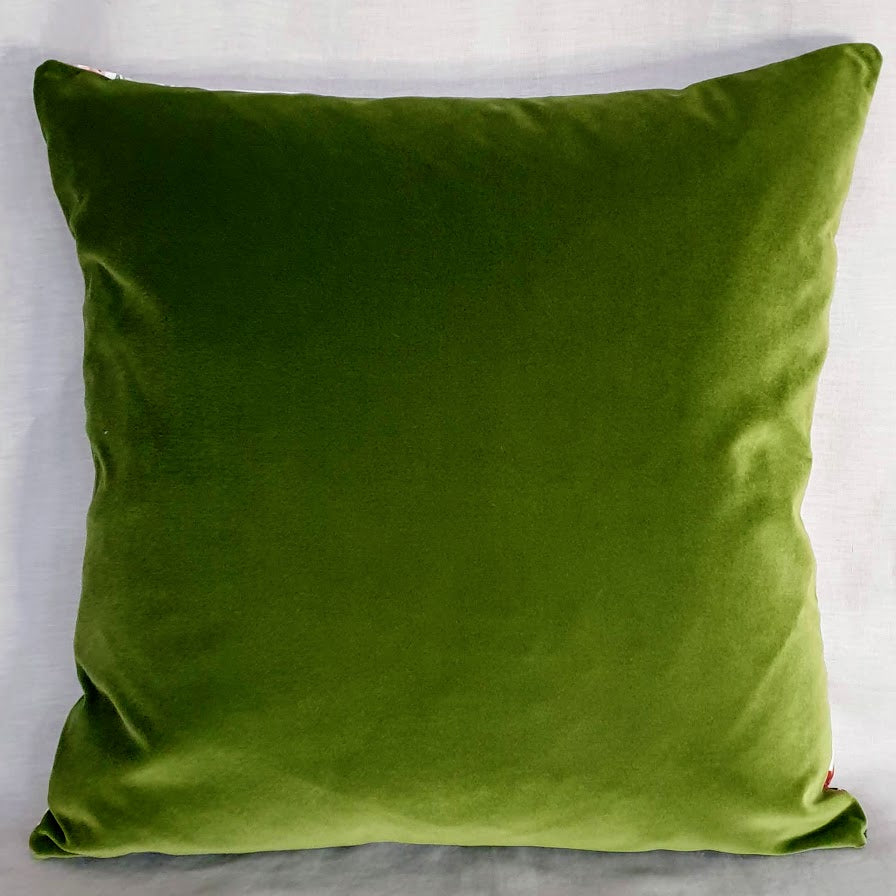 Vintage Floral Cushion Cover In Light Mustard Painterly Florals by Sanderson
