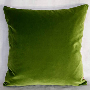 Vintage Floral Cushion Cover In Light Mustard Painterly Florals by Sanderson