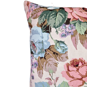 Floral Cushion Cover In Sanderson Chelsea Rose Design