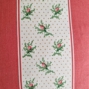 Ruffle Cushion Cover In Vintage Jane Churchill Rosebud Stripe  - 18 inch