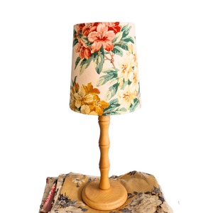 Tapered Lamp Shade In Vintage Sanderson Rhododendron Florals
