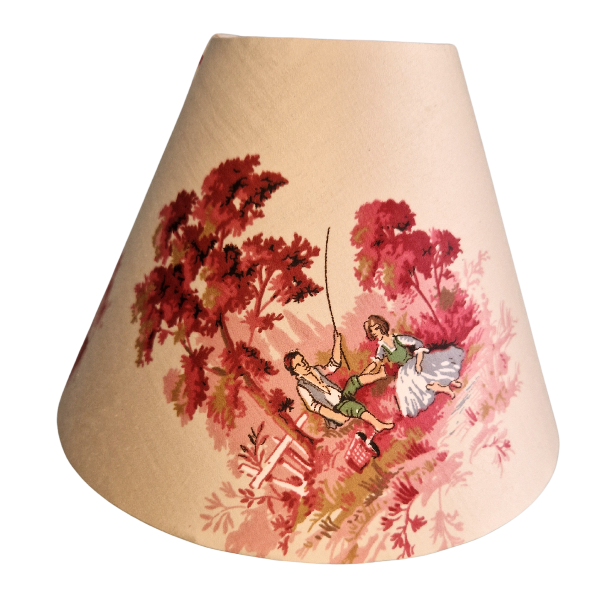 Vintage Sanderson Toile de Jouy Sateen Lamp Shade