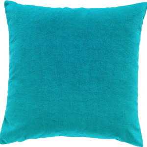 Plush Velvet Cushion Cover In Jade 
