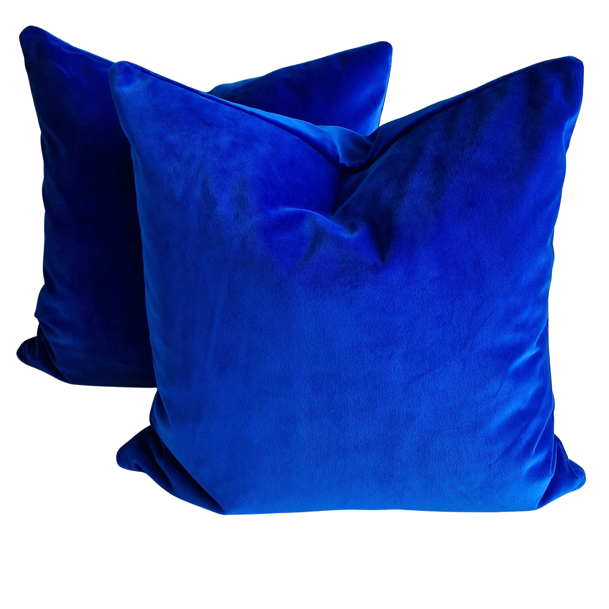 Plush Velvet Cushion Cover In Lapis Blue Phillips Cheers