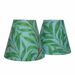 Candle Shade In Morris And Co Ben Pentreath Sky/Leaf Green