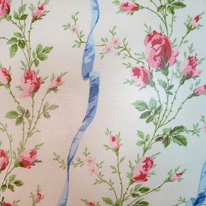 Cushion Cover In Jean Monro 'Cheltenham' fine Glazed Chintz  - 18 inch