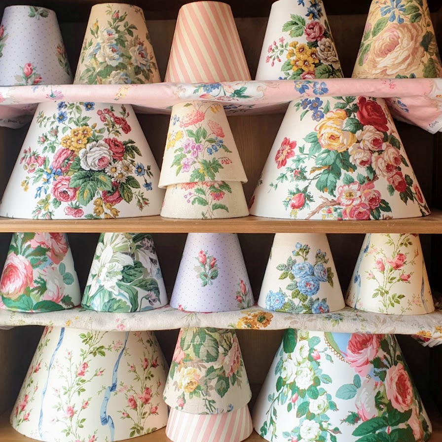 vintage floral lampshades