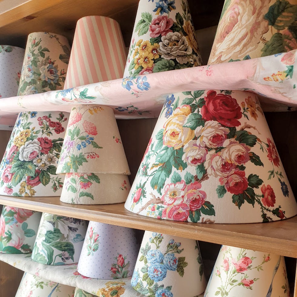 vintage floral lampshades