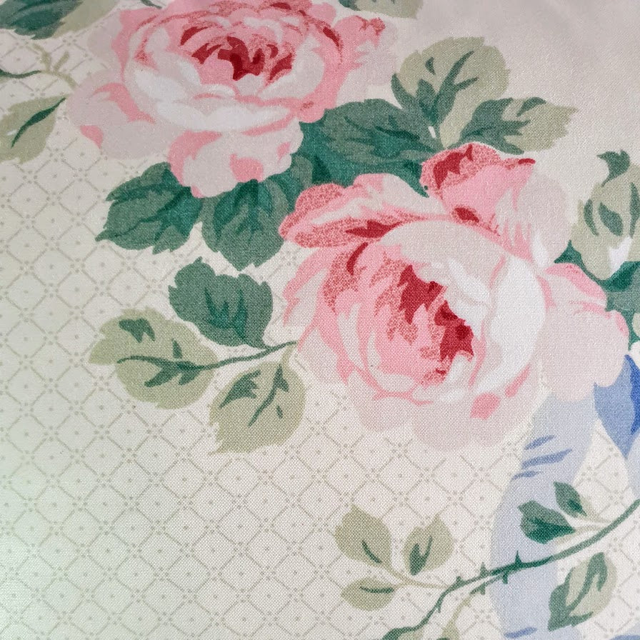 Cushion Cover In Jean Monro 'Elizabeth' Fine Glazed Chintz  - 16 inch