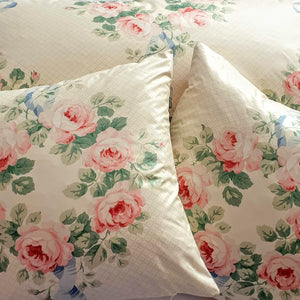 Cushion Cover In Jean Monro 'Elizabeth' Fine Glazed Chintz  - 16 inch