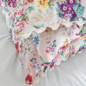 Patchwork Garden Vintage Style Floral Cushion