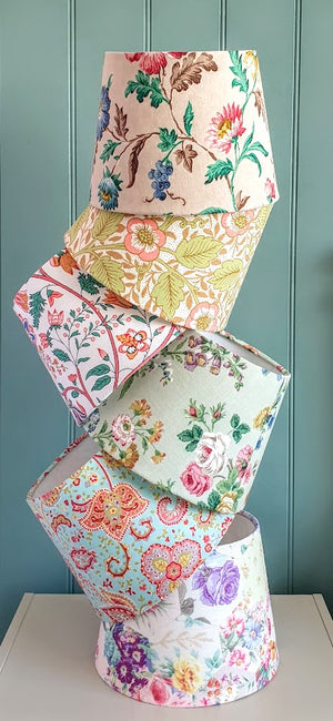 Phillips And Cheers vintage floral lampshades