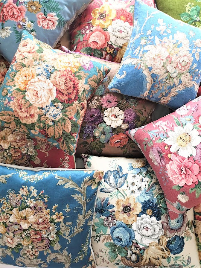 Vintage Floral Cushions by phillips and cheers