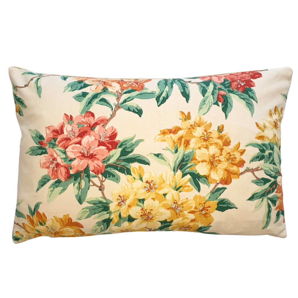 Rectangle Scatter Cushion Cover In Vintage Rhododendron Sanderson print