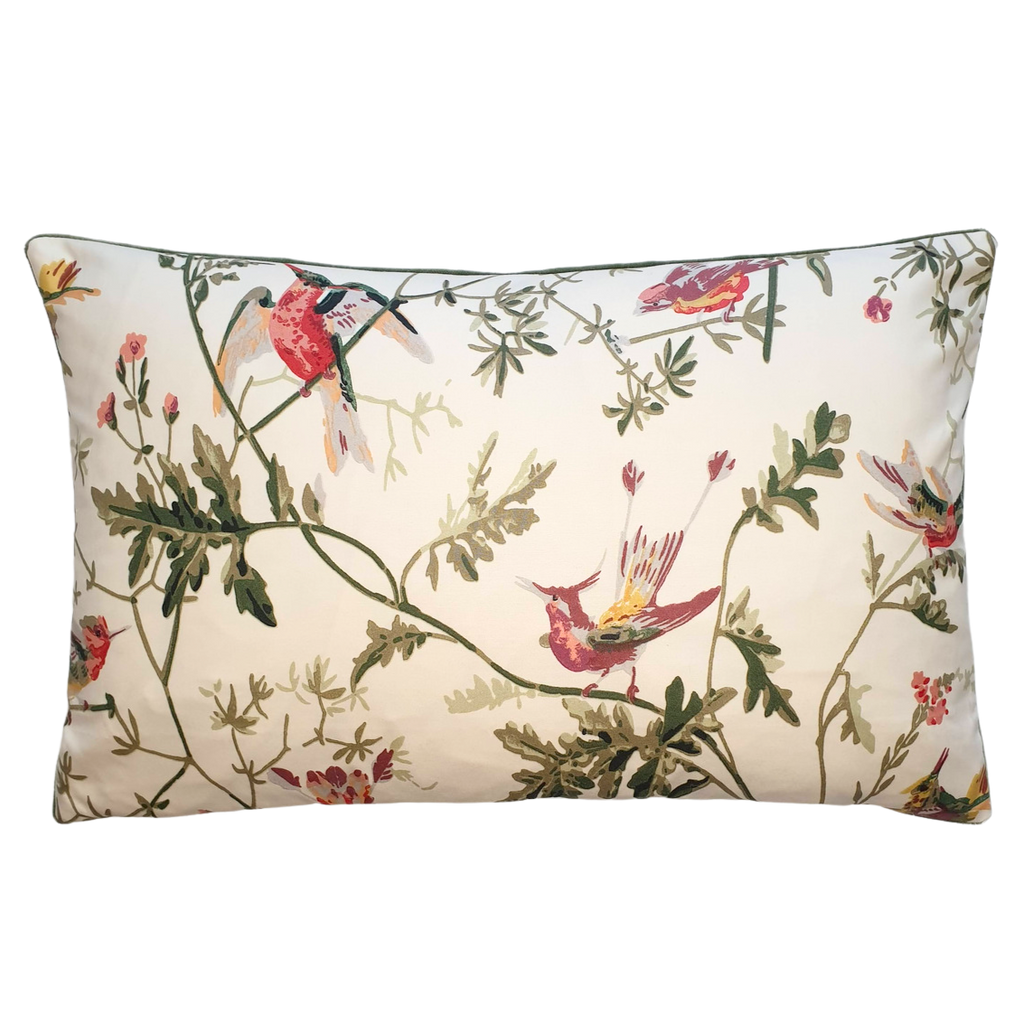 Rectangle Scatter Cushion Cover In Humming Bird Design By Cole And Son