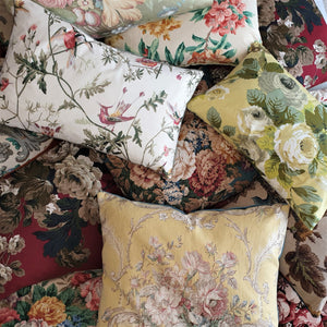 vintage floral cushions by phillips and cheers