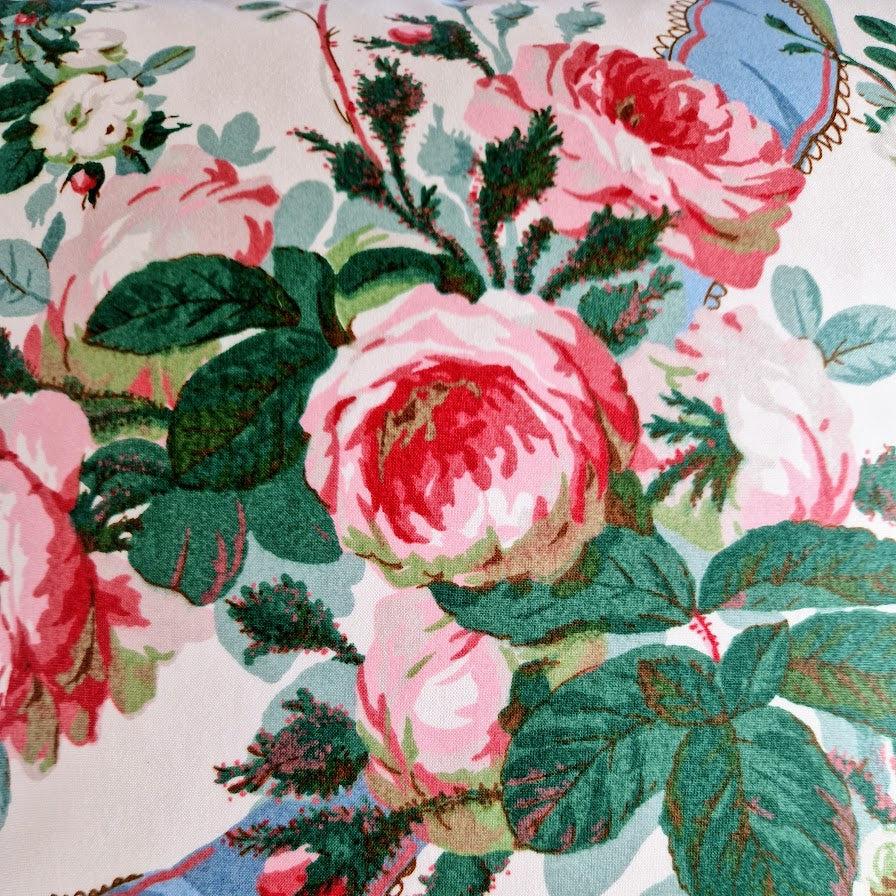 Lee Jofa Rosebank Glazed Chintz Ruffle Cushion
