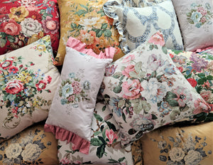 Vintage Floral cushions By Phillips And Cheers