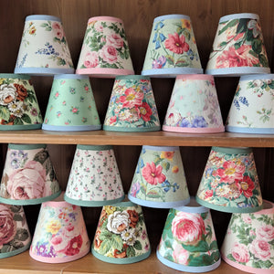 vintage floral candle shades by phillips and cheers