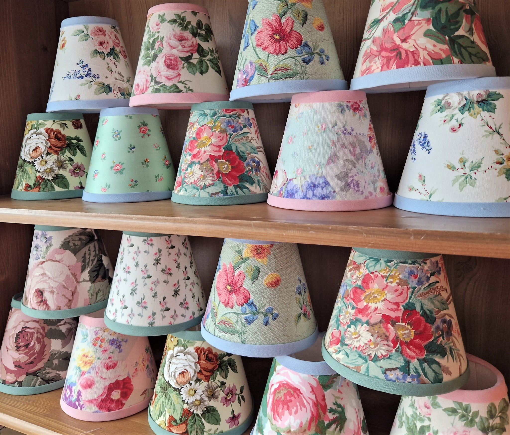 Vintage Floral Candle shades by Phillips And Cheers