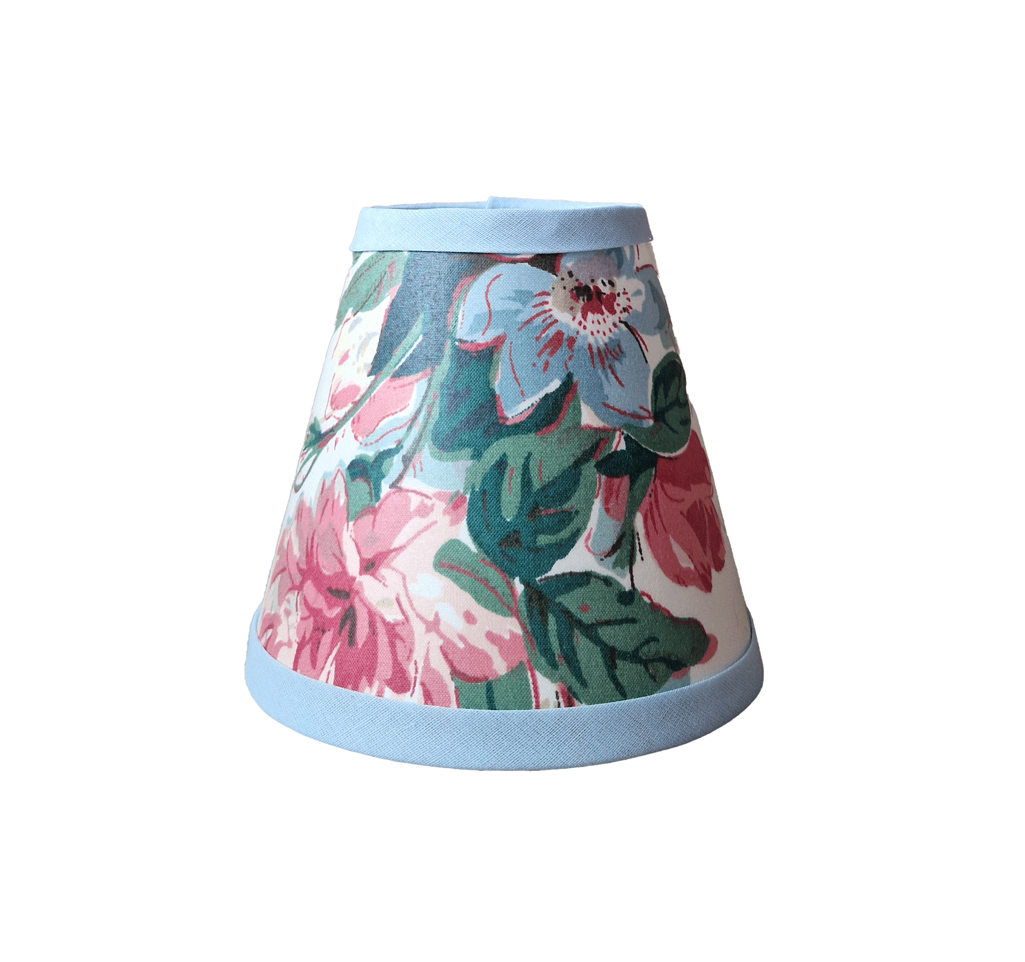 Candle Shade In Jean Monro Geraldine Glazed Cotton