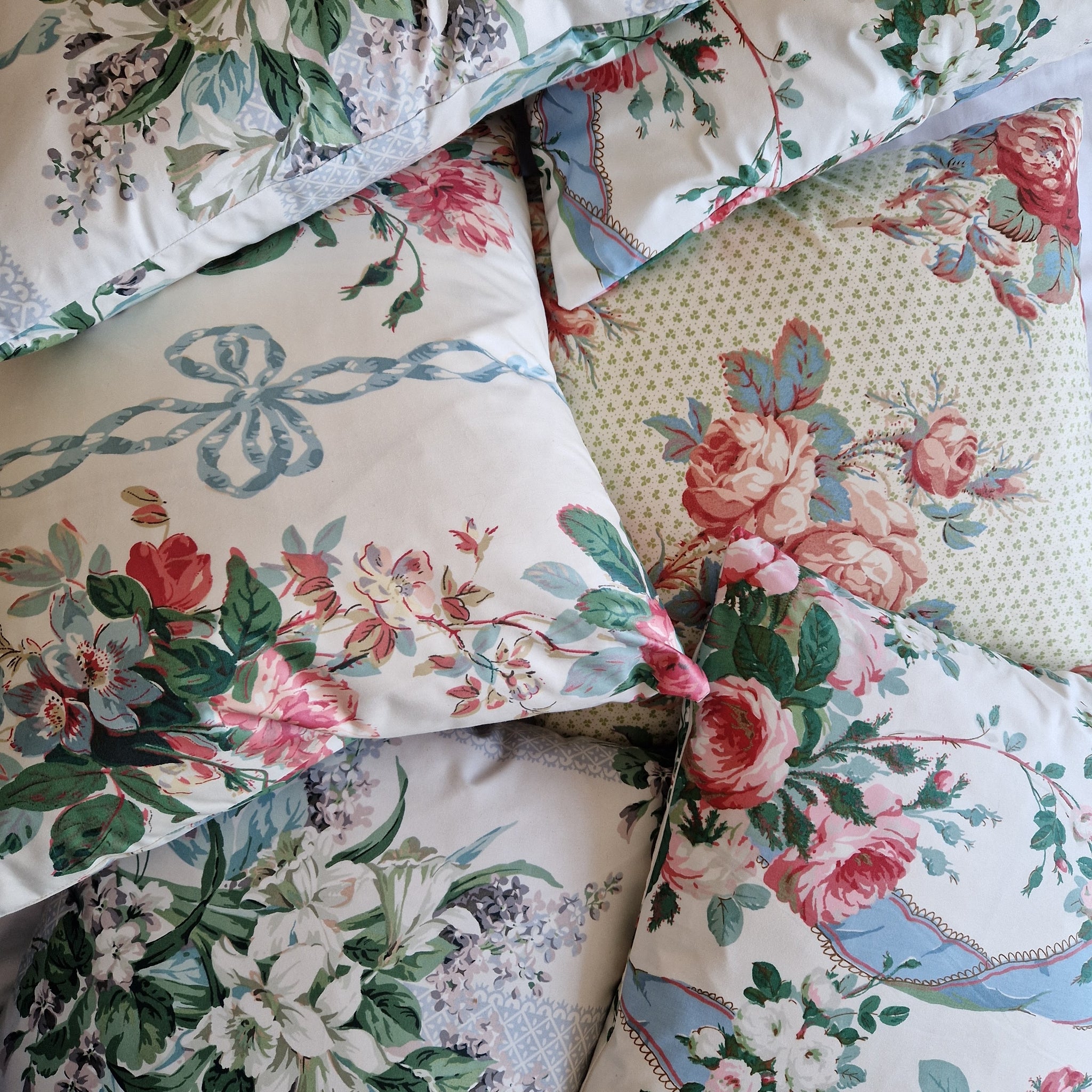chintz cushions by phillips and cheers