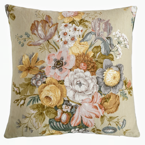 Vintage Floral Cushion In Pistachio Vintage Floral Sanderson